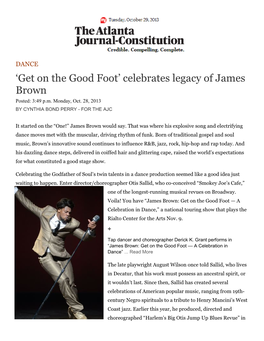 'Get on the Good Foot' Celebrates Legacy of James Brown