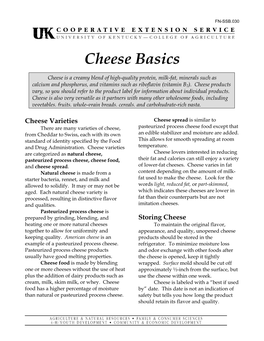Cheese Basics