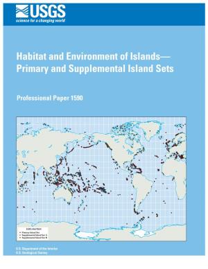 Habitat and Environment of Islands— Primary and Supplemental Island Sets