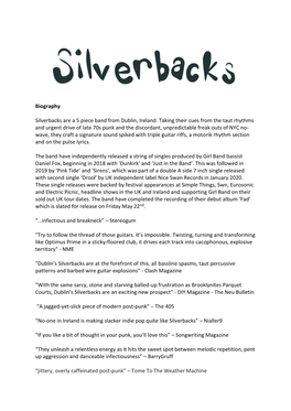 Silverbacks Info Sheet