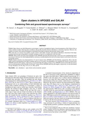 Open Clusters in APOGEE and GALAH Combining Gaia and Ground-Based Spectroscopic Surveys?