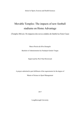 The Impacts of New Football Stadiums on Home Advantage