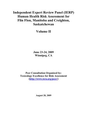Human Health Risk Assessment for Flin Flon, Manitoba and Creighton, Saskatchewan