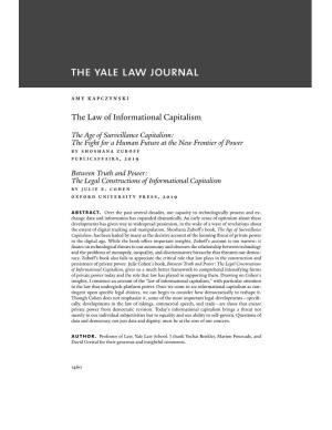 The Law of Informational Capitalism