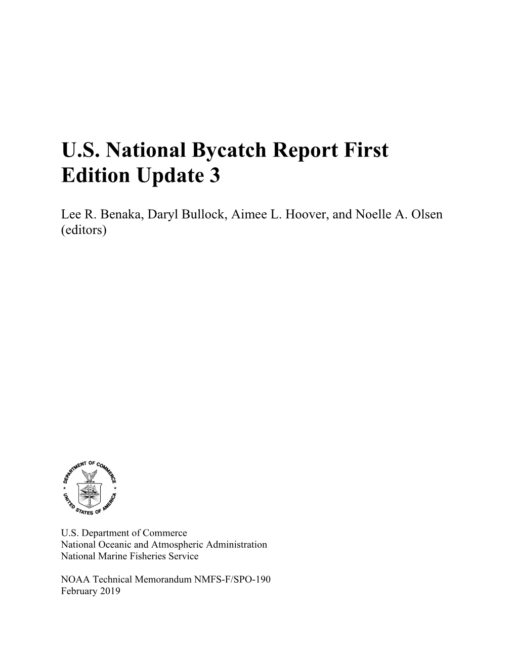 U.S. National Bycatch Report First Edition Update 3