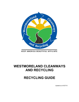 Westmoreland Cleanways and Recycling Recycling