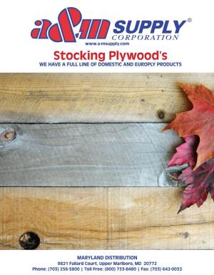 Stocking Plywood's
