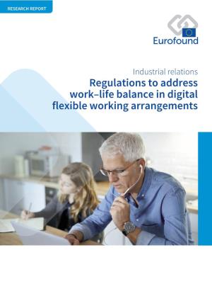 Regulations to Address Work–Life Balance in Digital Flexible Working Arrangements