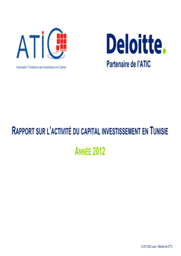 Rapport Sur L'activité Du Capital Investissement En Tunisie-2012