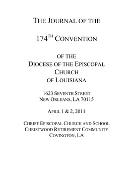 Journal of 174Th Convention