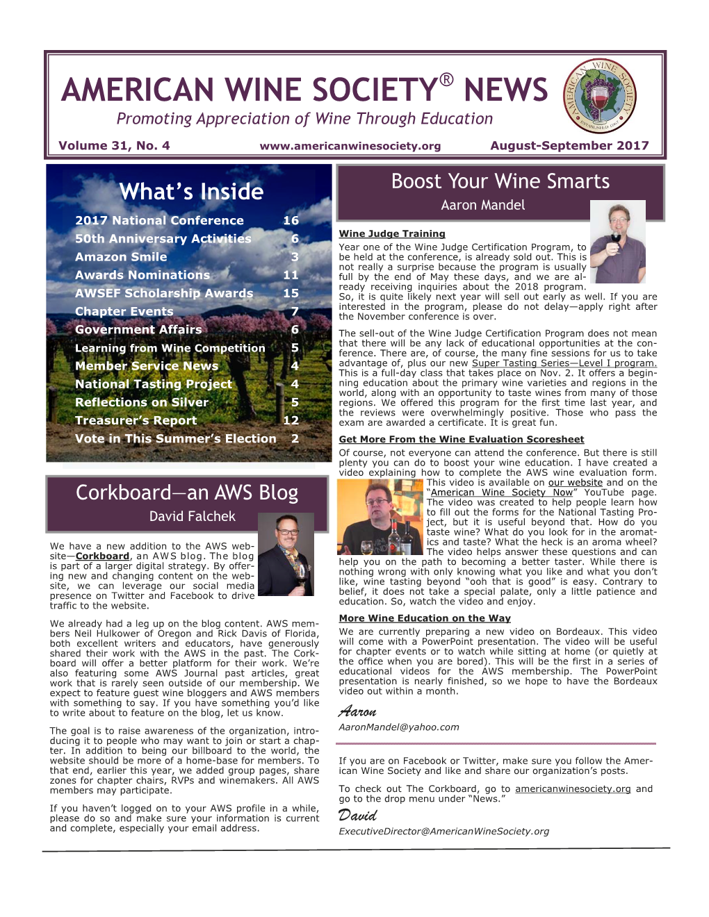 American Wine Society News