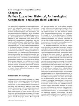 Chapter 15 Paithan Excavation: Historical, Archaeological, Geographical and Epigraphical Contexts