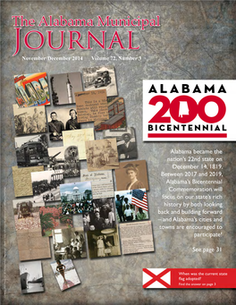 The Alabama Municipal Journal November/December 2014 Volume 72, Number 3