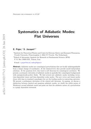 Systematics of Adiabatic Modes: Flat Universes