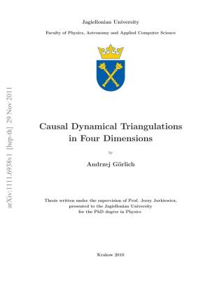 Causal Dynamical Triangulations in Four Dimensions