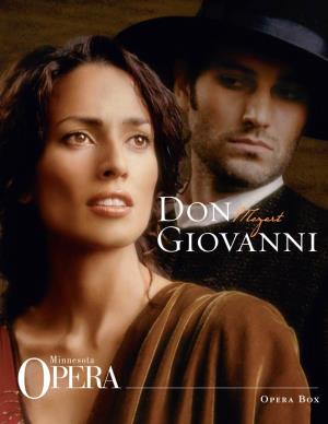Don Giovanni Opera Box Lesson Plan Title Page with Related Academic Standards