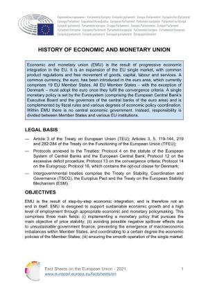 History of Economic and Monetary Union