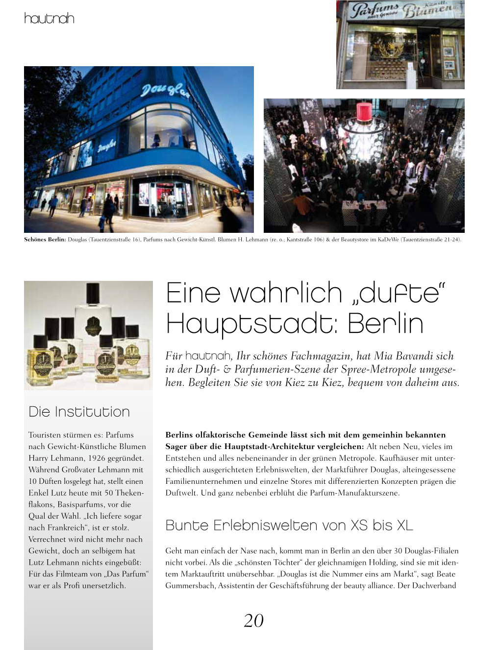 Berlin: Douglas (Tauentzienstraße 16), Parfums Nach Gewicht-Künstl