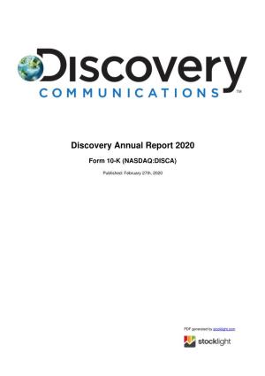 Discovery Annual Report 2020