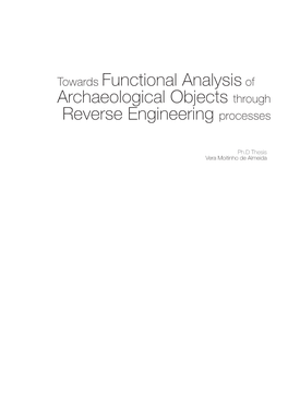 Archaeological Objects Through Reverse Engineering Processes