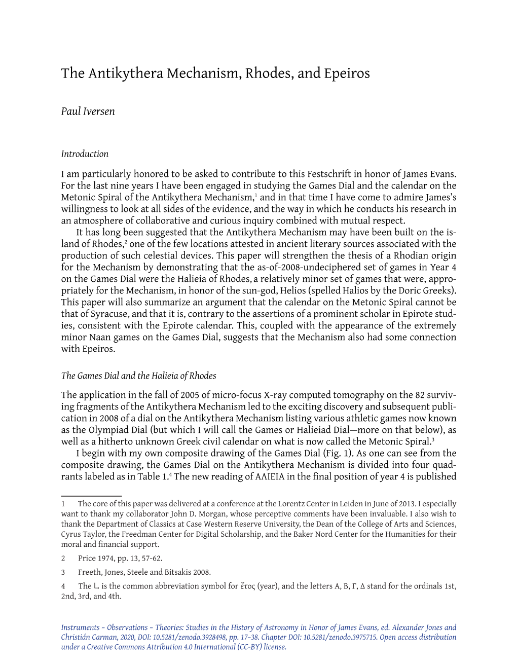 The Antikythera Mechanism, Rhodes, and Epeiros