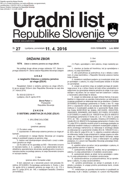 Uradni List RS, Št