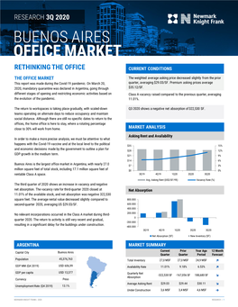 Download Buenos Aires Office Market Report 3Q20