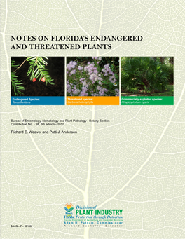 Florida Endangered/Threatened Plants