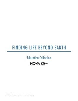 Finding Life Beyond Earth