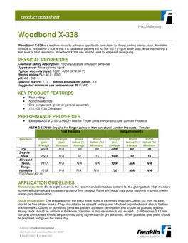 Woodbond X-338