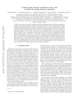 Arxiv:2012.05235V2 [Quant-Ph] 20 Aug 2021 Various Analog Quantum Simulators, E.G