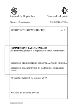 Senato Della Repubblica Camera Dei Deputati