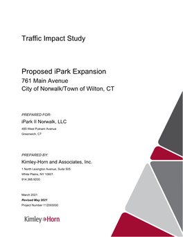 Traffic Impact Study Proposed Ipark Expansion