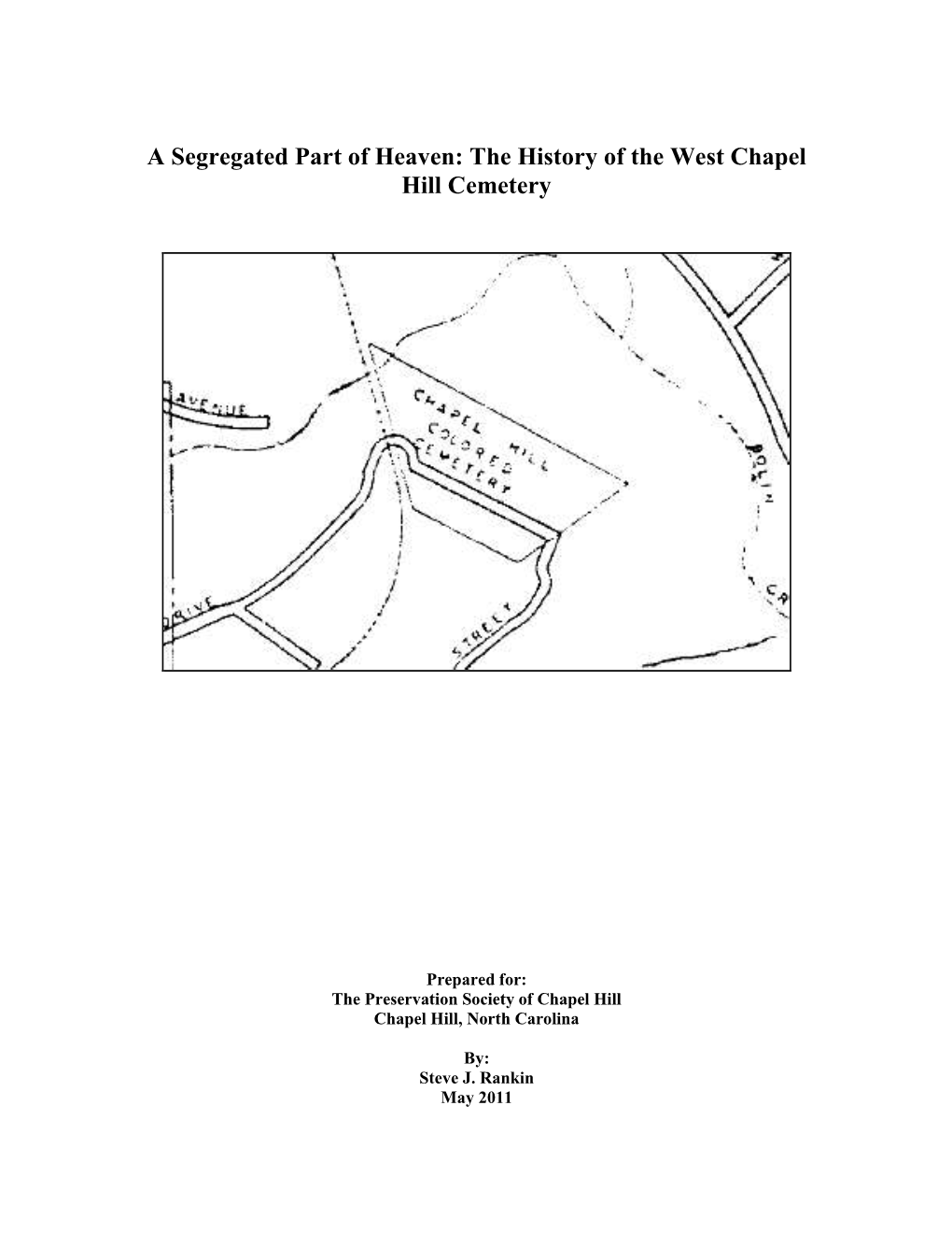 The History of the West Chapel Hill Cemetery