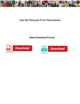 Asp Net Request Form Namespace
