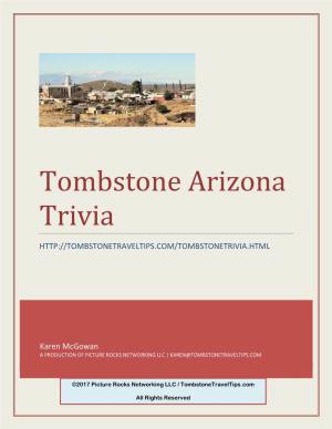Tombstone Arizona Trivia