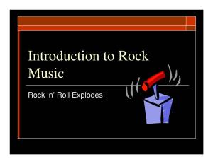 Introduction to Rock Music