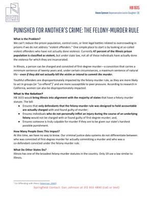 The Felony-Murder Rule