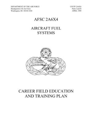 Afsc 2A6x4 Career Field Education and Training Plan