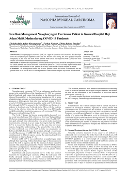 Nasopharyngeal Carcinoma (IJNPC) Vol