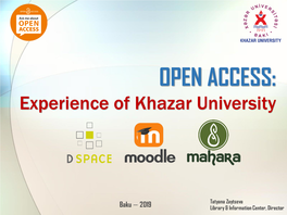 Experience of Khazar University