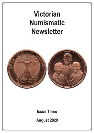 Victorian Numismatic Newsletter