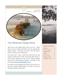 The Whatcote Village News