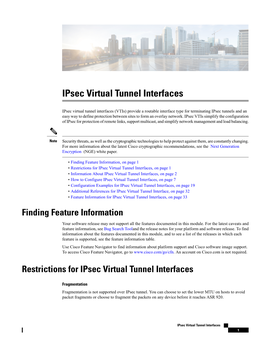 Ipsec Virtual Tunnel Interfaces