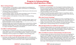 Program in Cyberpsychology Frequently Asked Questions (Faqs)