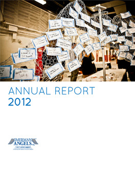 Annual Report 2012 Letter from Jonny