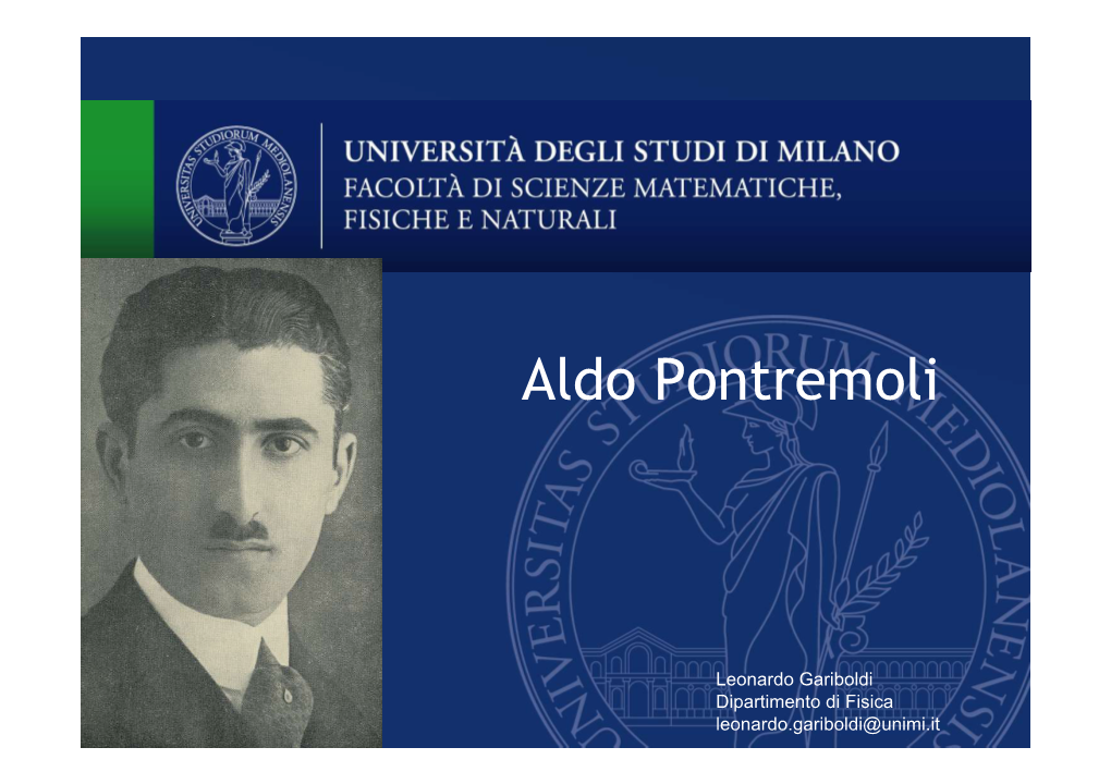 Aldo Pontremoli