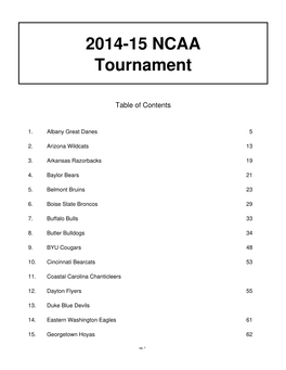 2014-15 NCAA Tournament