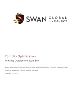 Portfolio Optimization: Thinking Outside the Style Box