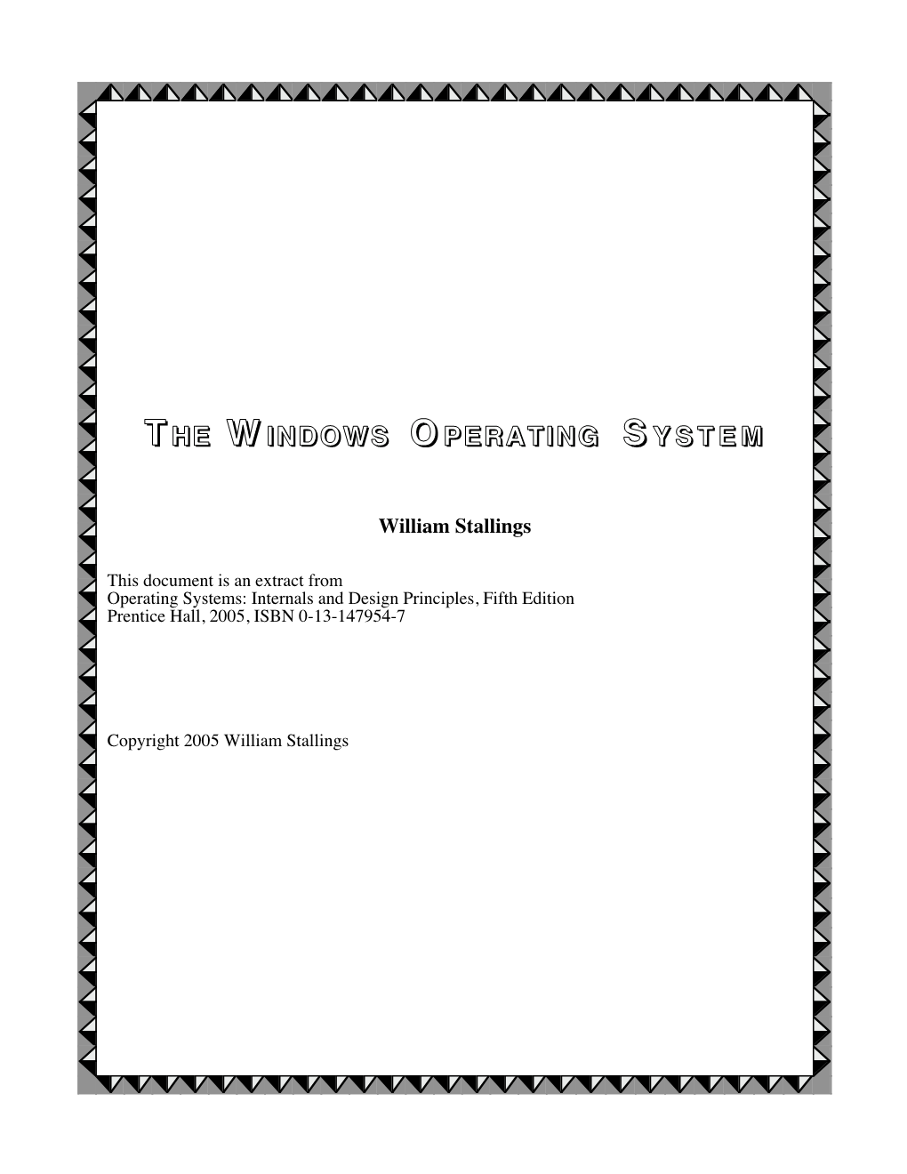 The Windows Operating System, Such As the Logon Process and the Session Manager